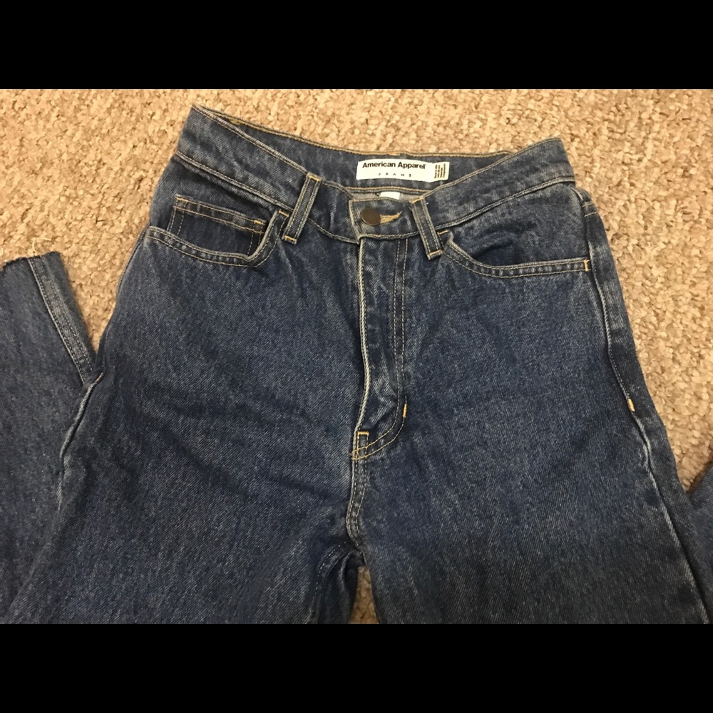 American Apparel High Waist Jeans, Size 25